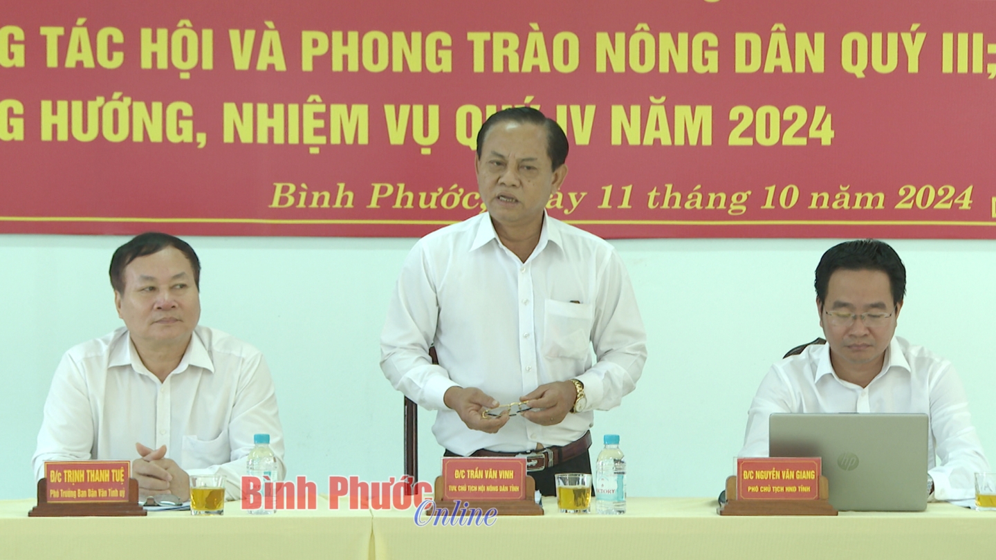 Giao ban công tác Hội và phong trào nông dân quý 3