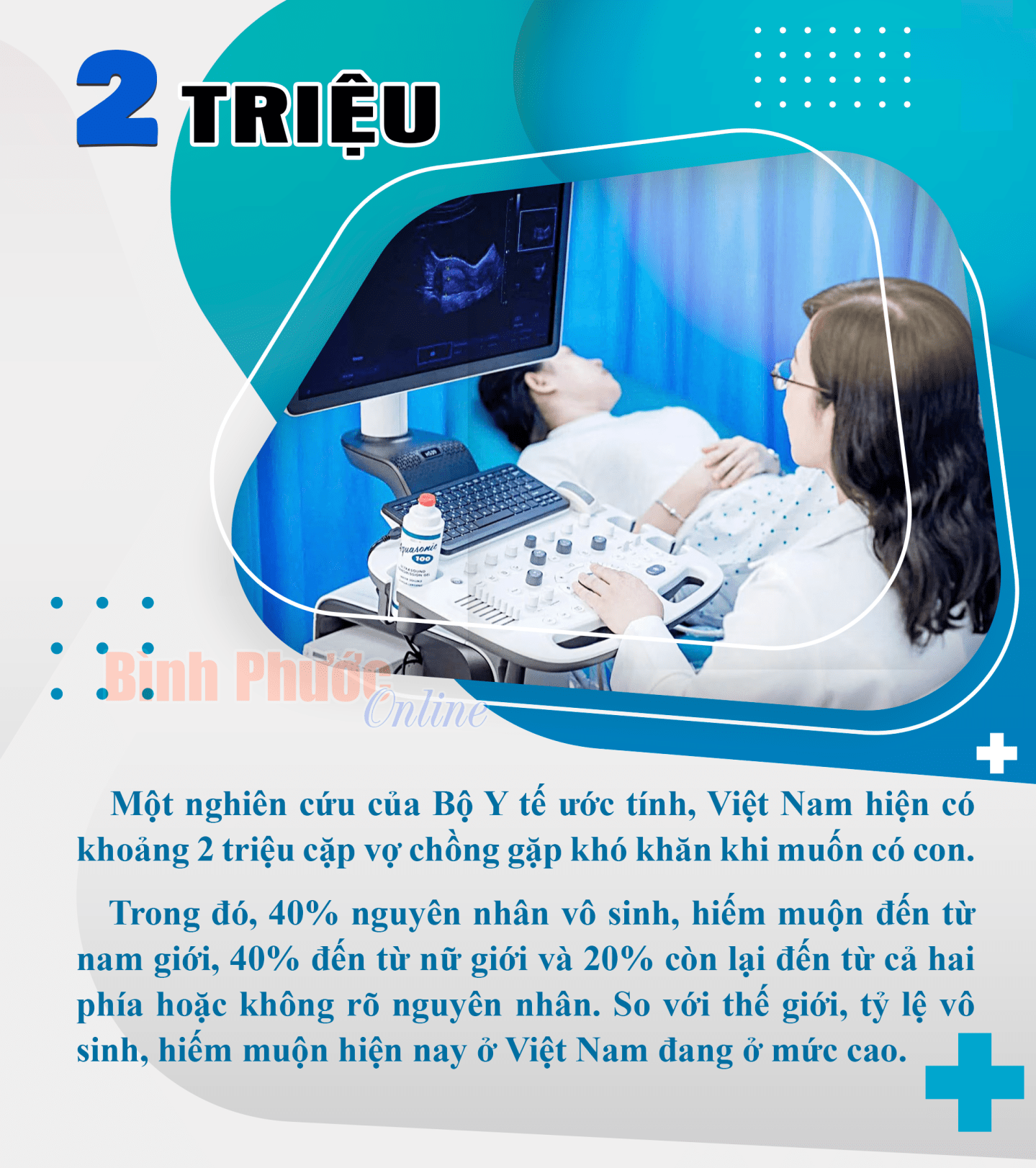 Hơn 2 triệu cặp vợ chồng Việt Nam khó khăn khi muốn có con