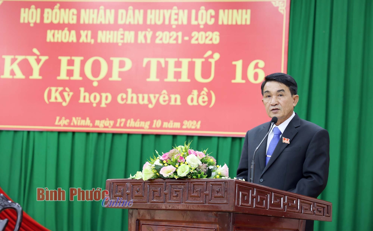 Kỳ họp thứ 16 HĐND huyện Lộc Ninh