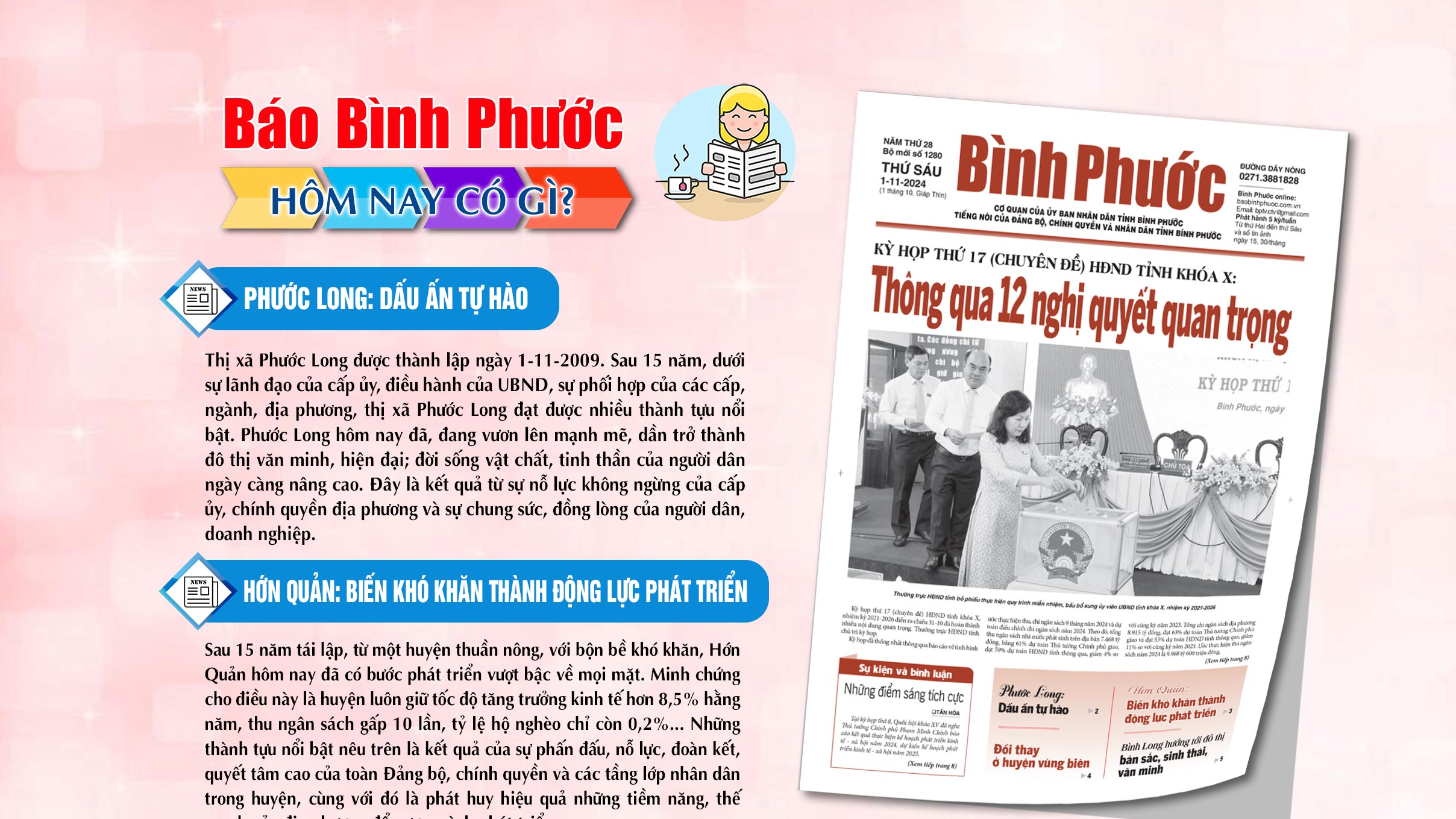 Kính mời độc giả đón đọc báo in Bình Phước hôm nay 10-10-2024 - Binh ...