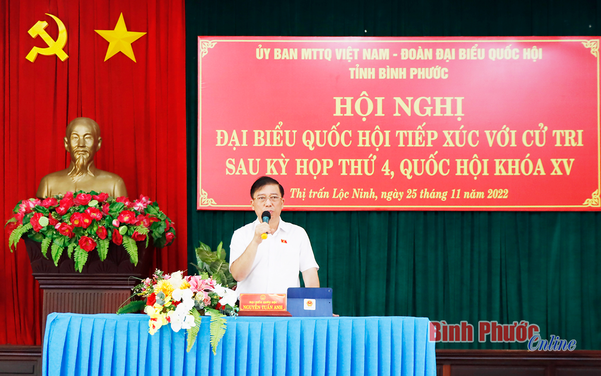 Cử tri Lộc Ninh mong muốn vùng “An toàn khu” được hưởng lợi từ Chỉ thị 14