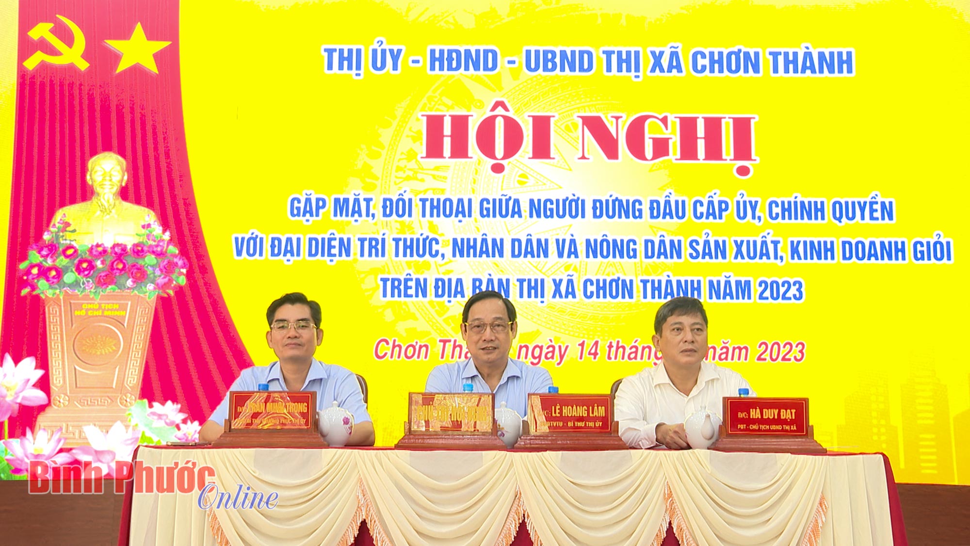 Chơn Thành: Đối thoại với trí thức, nhân dân, nông dân