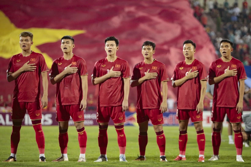 Tuyển U23 Việt Nam nằm ở Bảng D tại Vòng Chung kết U23 châu Á 2024. (Ảnh: Việt Anh/Vietnam+)