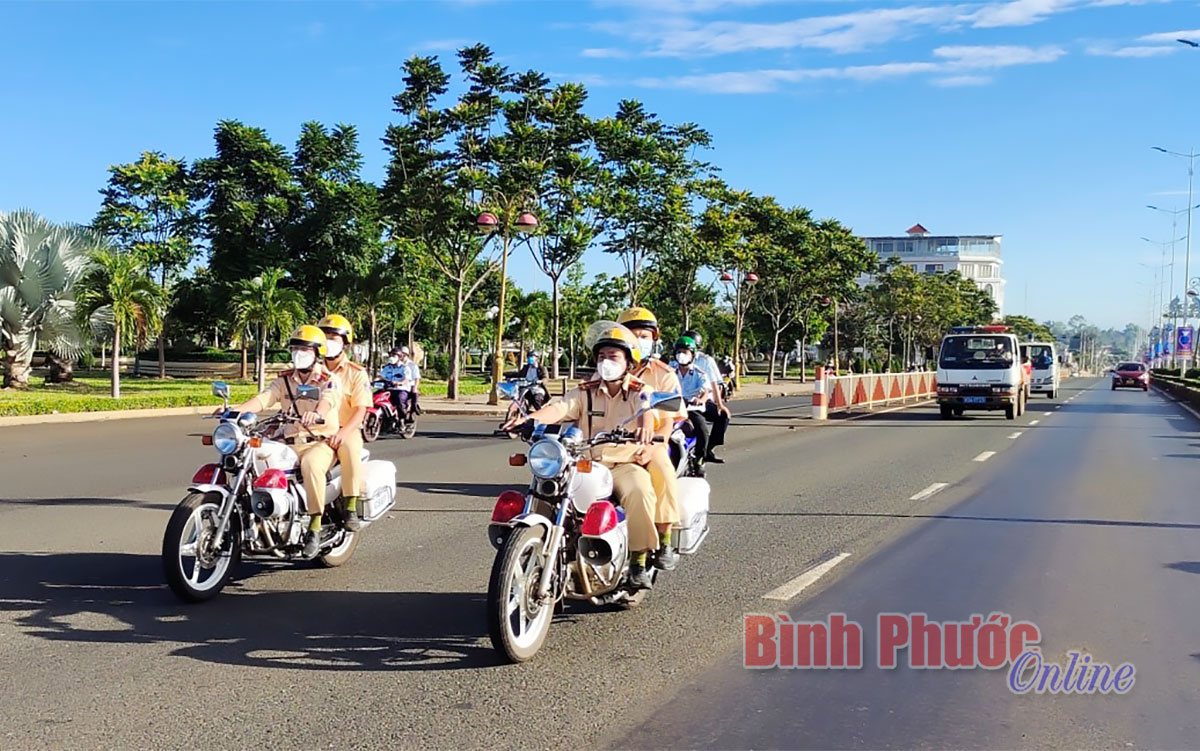 Phước Long ra quân bảo đảm trật tự an toàn giao thông dịp tết năm 2022