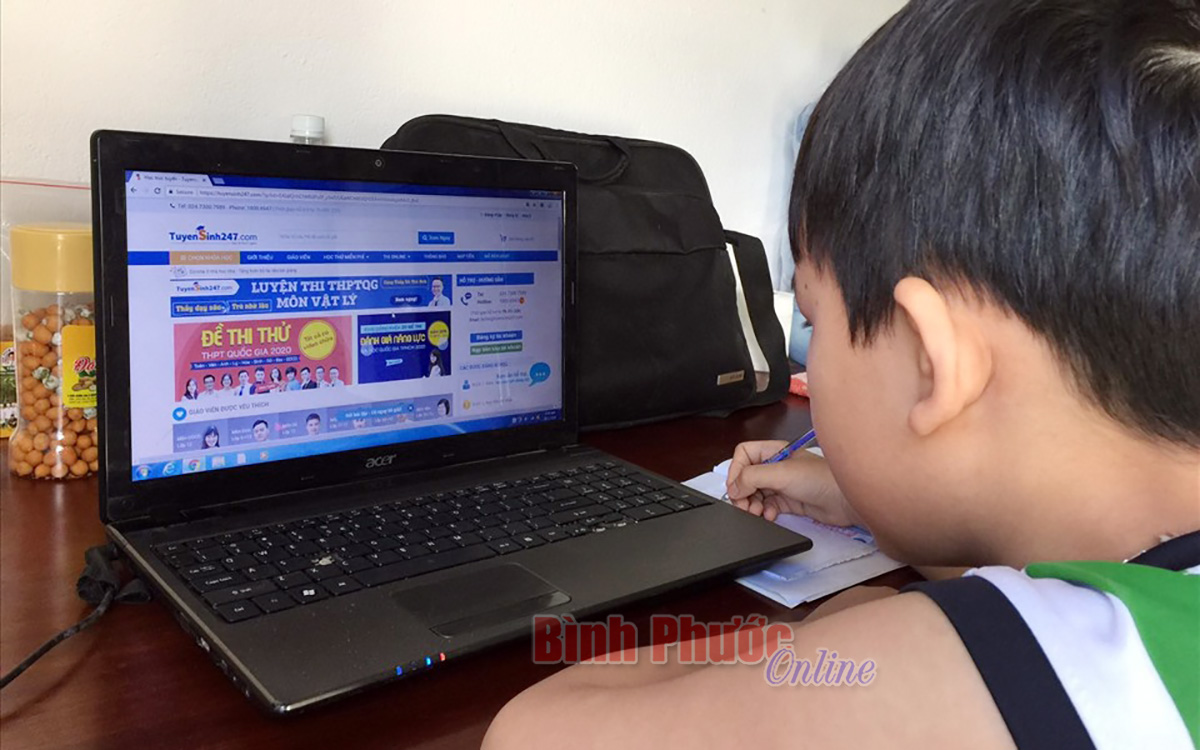 Bình Phước linh hoạt kiểm tra học kỳ 1 bậc tiểu học bằng hình thức trực tuyến