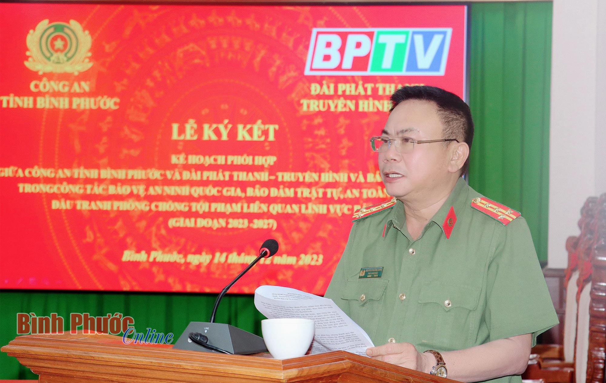 BPTV và Công an tỉnh ký kết kế hoạch phối hợp giai đoạn 2023