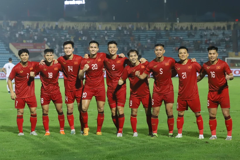 Các ngôi sao như Hoàng Đức, Duy Mạnh hay Văn Toàn đều góp mặt trong danh sách Đội tuyển Việt Nam chuẩn bị cho VCK Asian Cup 2023. (Ảnh: Việt Anh/Vietnam+)