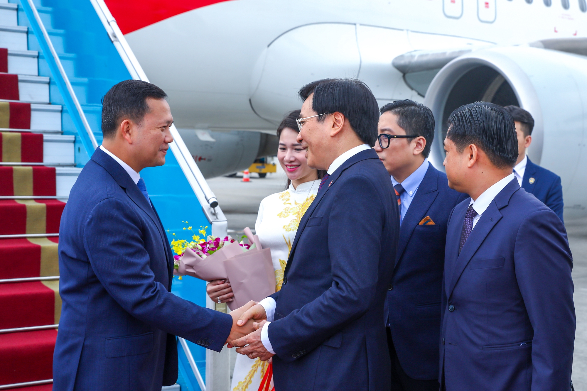 Chùm ảnh: Thủ tướng Phạm Minh Chính chủ trì lễ đón và hội đàm với Thủ tướng Campuchia- Ảnh 9. Chùm ảnh: Thủ tướng Phạm Minh Chính chủ trì lễ đón và hội đàm với Thủ tướng Campuchia- Ảnh 9.