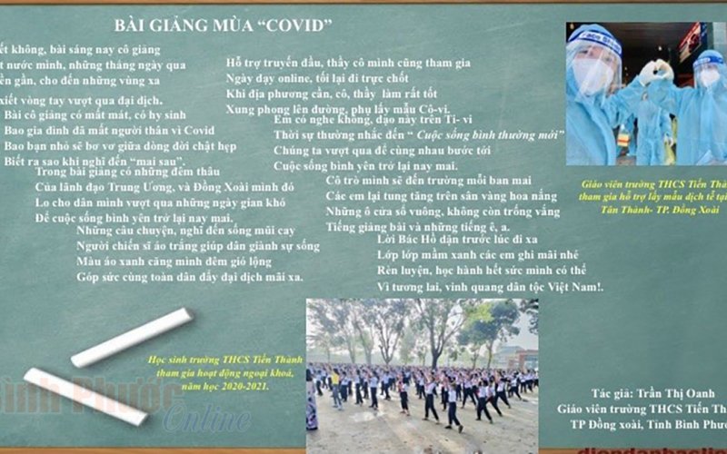 Bài thơ chống dịch đầy cảm xúc - Binh Phuoc, Tin tuc Binh Phuoc ...