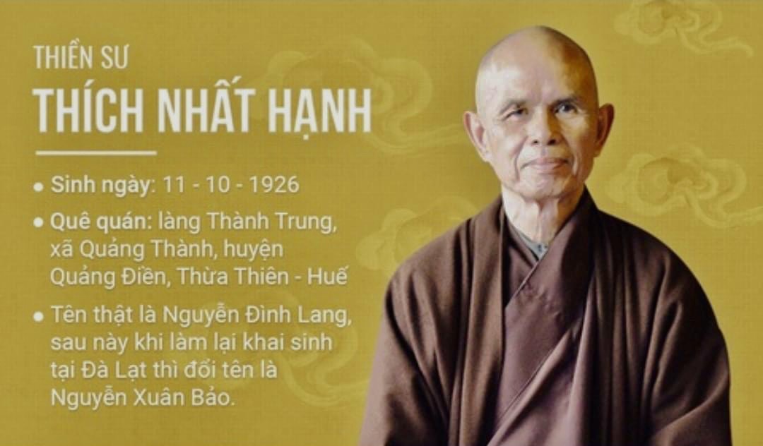 Thiền sư Thích Nhất Hạnh viên tịch (1926-2022) - Binh Phuoc, Tin ...