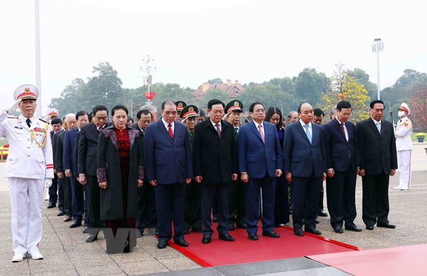Lanh dao Dang, Nha nuoc vao Lang vieng Chu tich Ho Chi Minh hinh anh 4