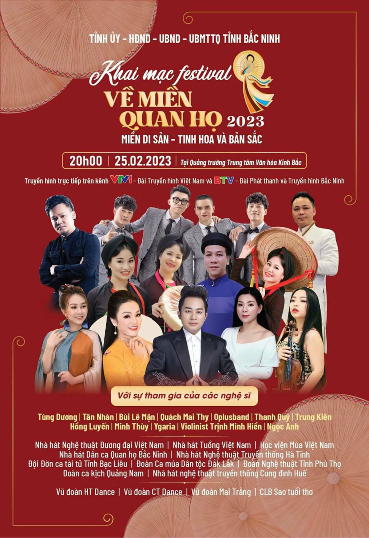 Festival Về miền Quan họ 2023 sẽ khai mạc vào tối 25