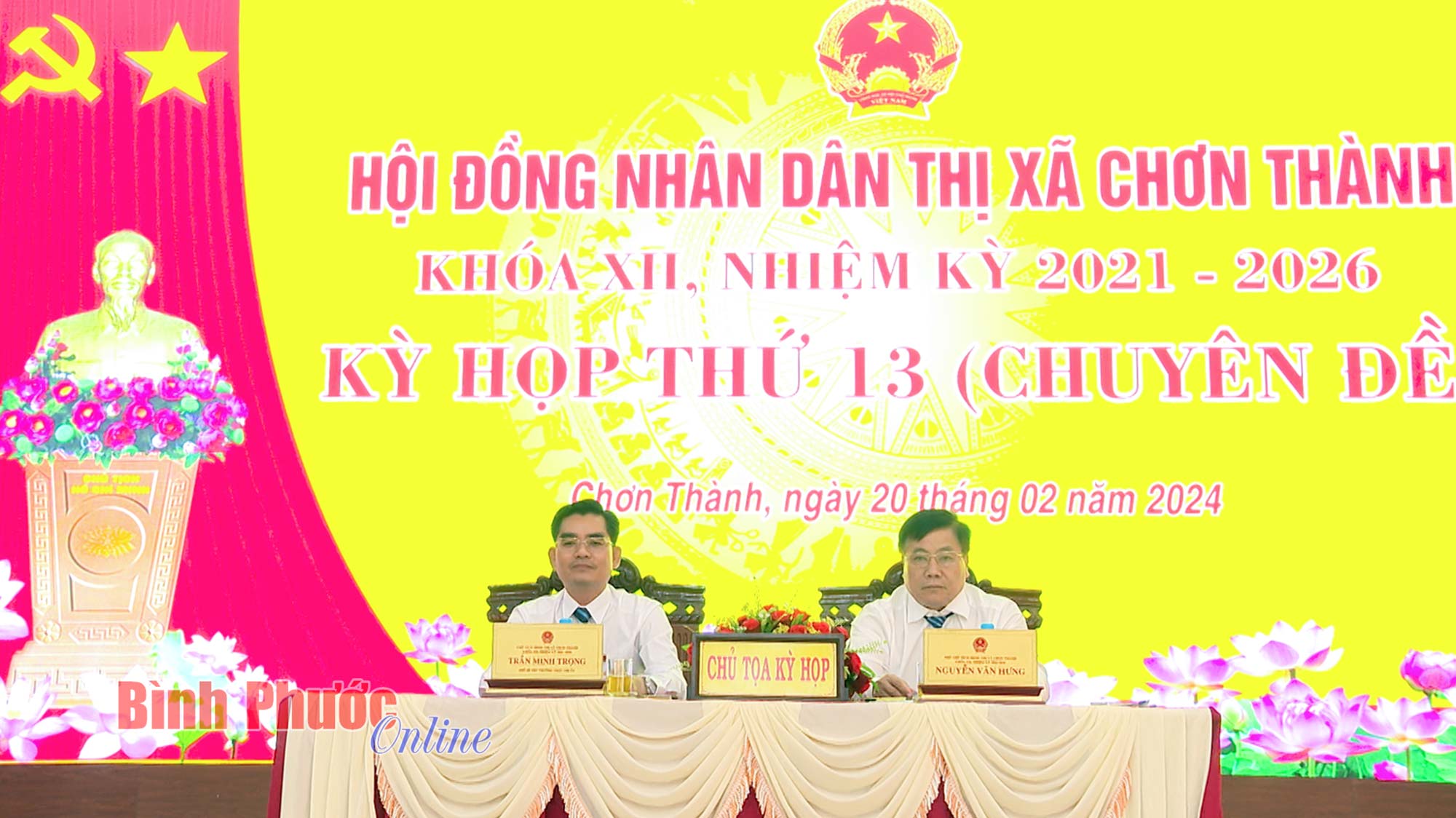 Chơn Thành: Kỳ họp thứ 13 HĐND thị xã, nhiệm kỳ 2021