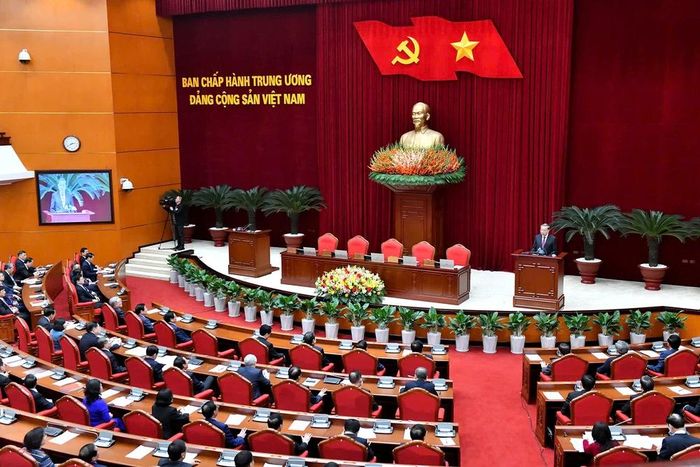  Hội nghị Trung ương khóa XIII. Ảnh: CTV 