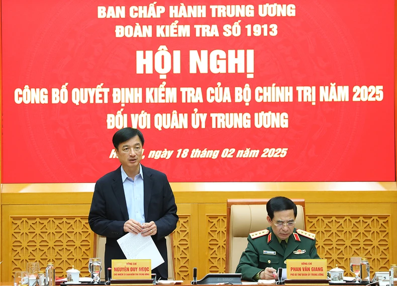 Công bố quyết định kiểm tra của Bộ Chính trị, Ban Bí thư năm 2025 đối với Quân ủy Trung ương ảnh 4
