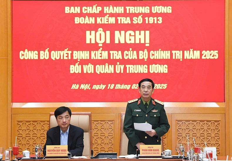 Công bố quyết định kiểm tra của Bộ Chính trị, Ban Bí thư năm 2025 đối với Quân ủy Trung ương ảnh 5