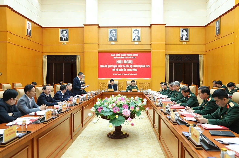 Công bố quyết định kiểm tra của Bộ Chính trị, Ban Bí thư năm 2025 đối với Quân ủy Trung ương ảnh 3
