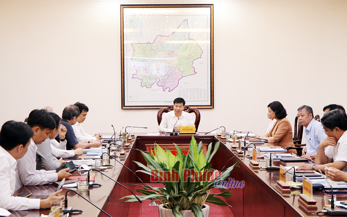 Lãnh đạo tỉnh Bình Phước làm việc với Công ty cổ phần FPT