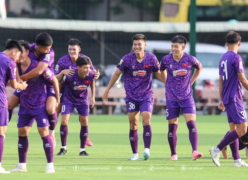 Đội tuyển U22 Việt Nam sẽ tham dự Giải Bóng đá Quốc tế CFA Team China 2025. (Ảnh: VFF)