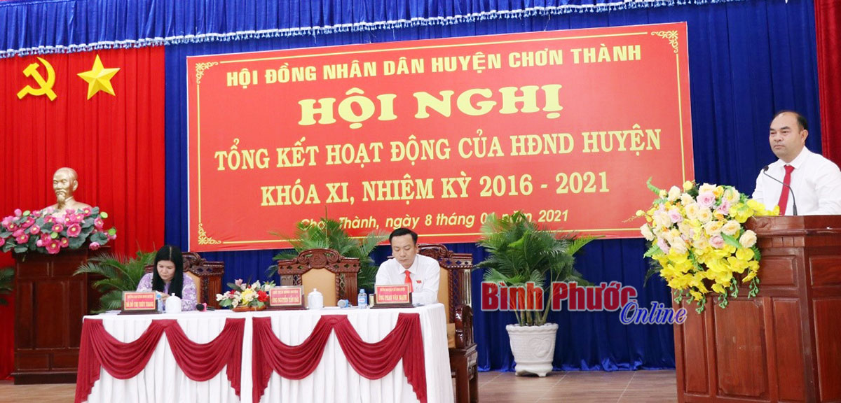 HĐND huyện Chơn Thành tổng kết hoạt động khóa XI