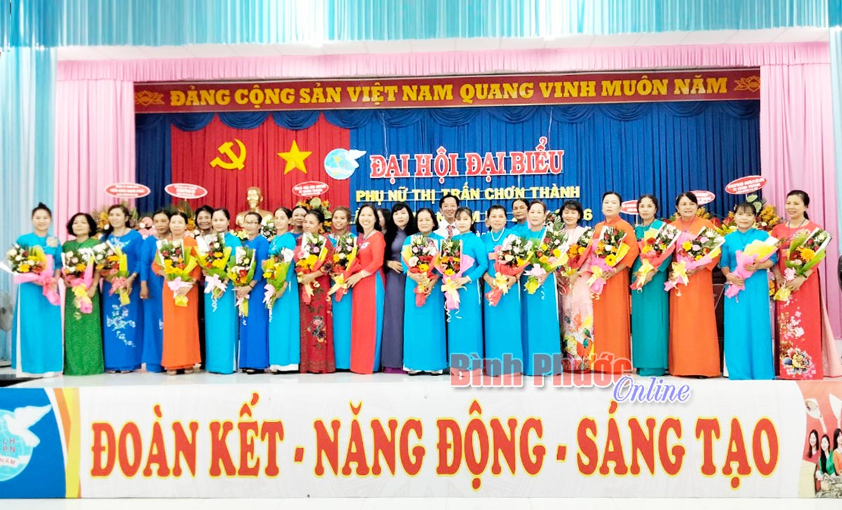 Đại hội điểm Hội LHPN thị trấn Chơn Thành thành công tốt đẹp