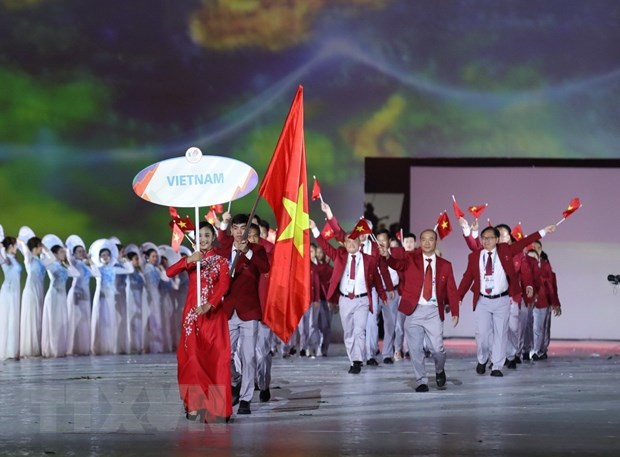 Nguyễn Huy Hoàng được chọn cầm quốc kỳ Việt Nam tại SEA Games 32 hình ảnh 1 Nguyen Huy Hoang duoc chon cam quoc ky Viet Nam tai SEA Games 32 hinh anh 1