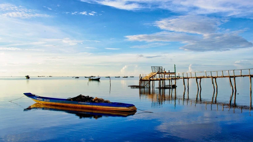 Làng chài Hàm Ninh. (Ảnh: Cục Du lịch Quốc gia Việt Nam)