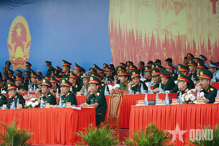 Tổng hợp luyện các lực lượng tham gia diễu binh, diễu hành Kỷ niệm 50 năm Ngày giải phóng miền Nam, thống nhất đất nước