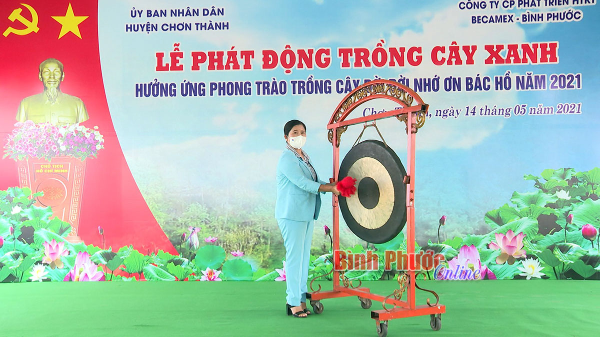 Chơn Thành phát động trồng cây đời đời nhớ ơn Bác Hồ