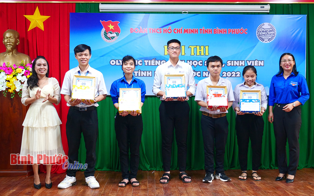 Trịnh Đình An nhất hội thi Olympic tiếng Anh học sinh, sinh viên tỉnh Bình Phước năm 2022