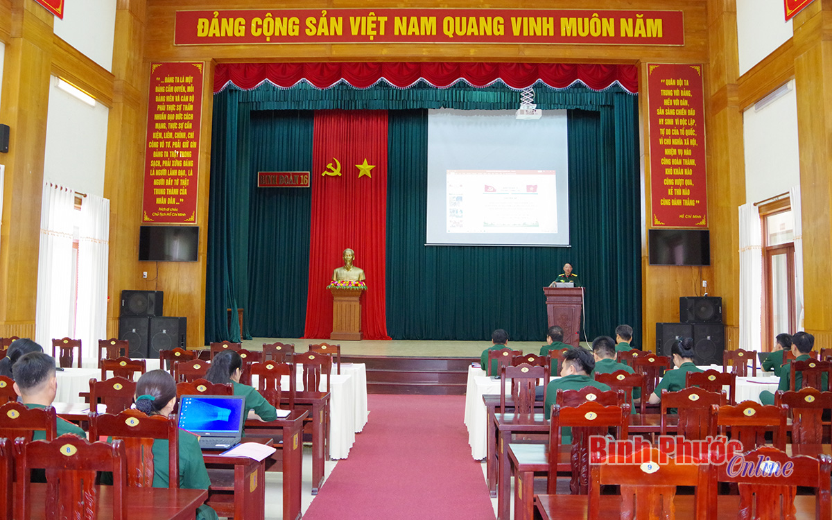 Binh đoàn 16 bế mạc hội thi cán bộ giảng dạy chính trị năm 2023