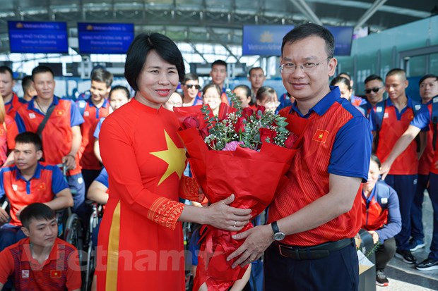 163 vận động viên Việt Nam lên đường tham dự ASEAN Para Games 12 hình ảnh 1 163 van dong vien Viet Nam len duong tham du ASEAN Para Games 12 hinh anh 1