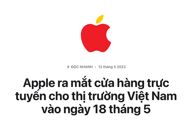 Apple sắp ra mắt cửa hàng trực tuyến đầu tiên tại thị trường Việt Nam hình ảnh 2 Apple sap ra mat cua hang truc tuyen dau tien tai thi truong Viet Nam hinh anh 2