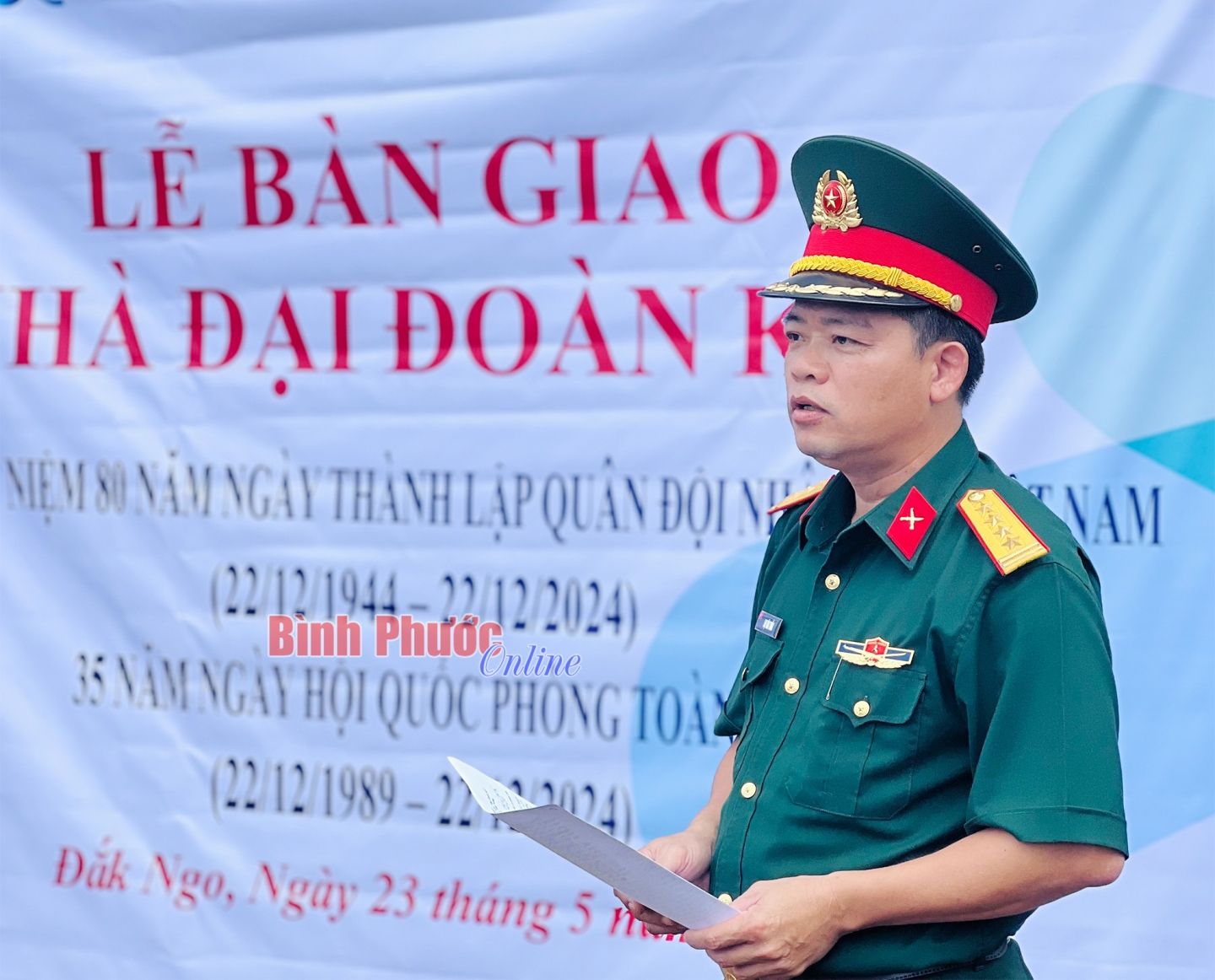 Binh đoàn 16 bàn giao “nhà đại đoàn kết”