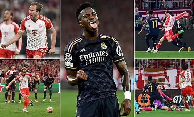 Trận lượt về giữa Real và Bayern ở Bernabeu hứa hẹn sẽ rất kịch tính. (Nguồn: Daily Mail) real-vs-bayern_0805_2.jpg