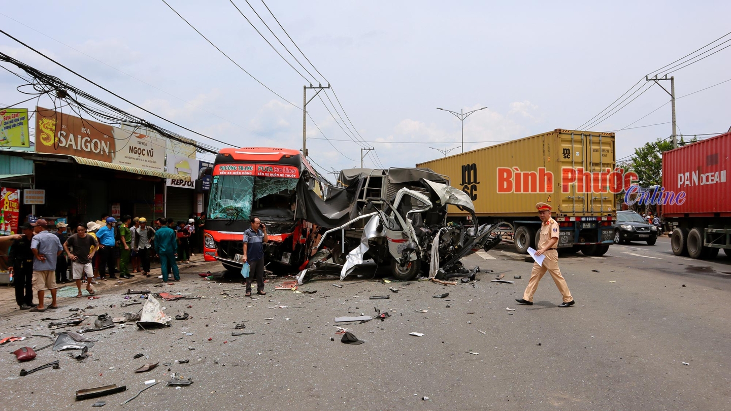 Bình Phước: Khởi tố tài xế xe container gây tai nạn liên hoàn