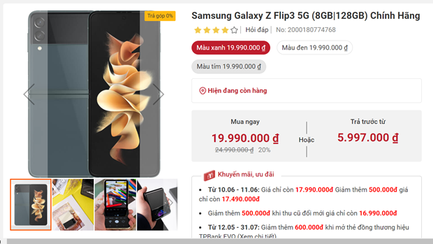 Hang loat mau smartphone cao cap dang giam gia manh hinh anh 1