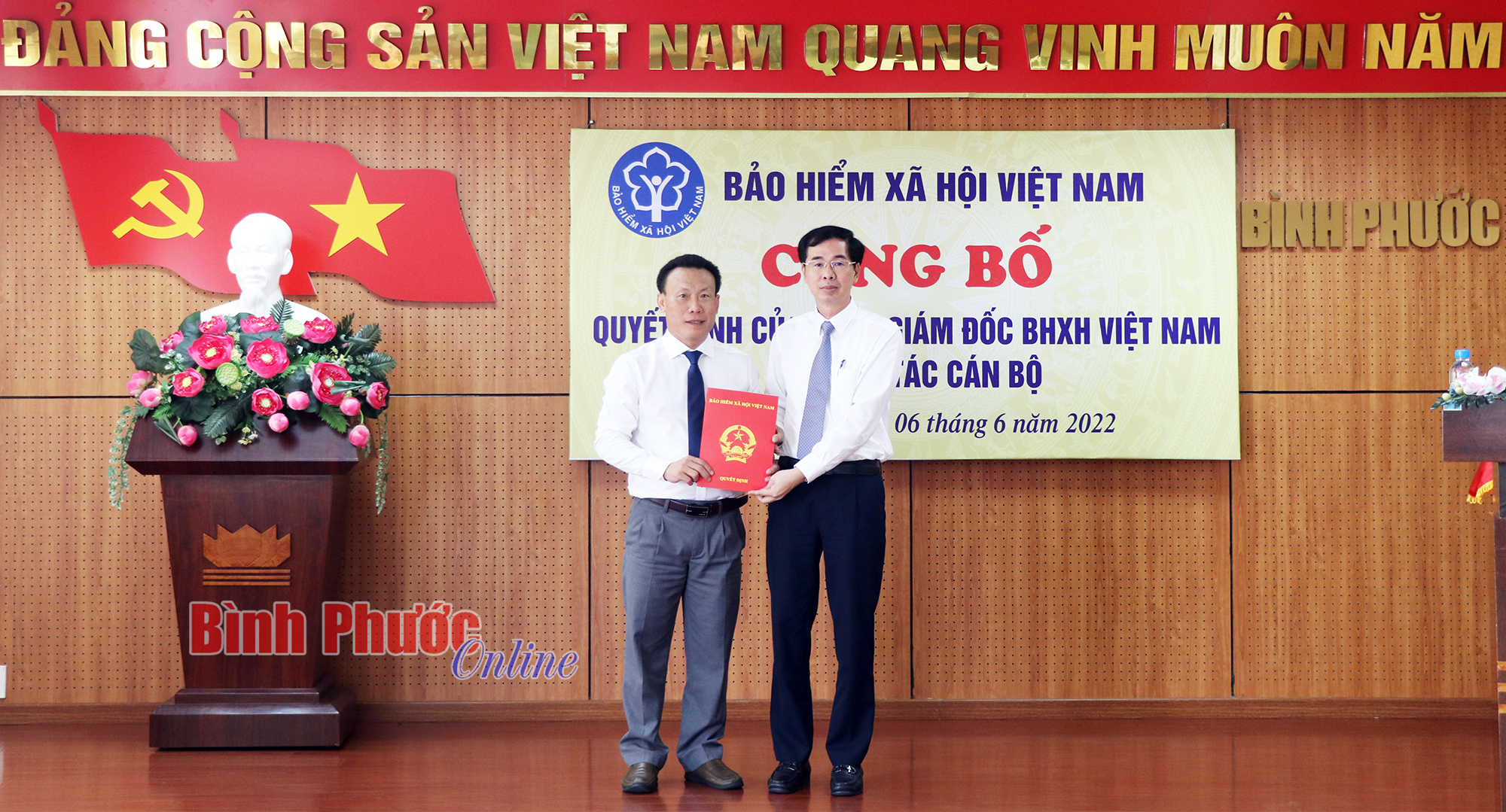 Ông Nguyễn Văn Tân được bổ nhiệm Giám đốc Bảo hiểm xã hội tỉnh Bình Phước