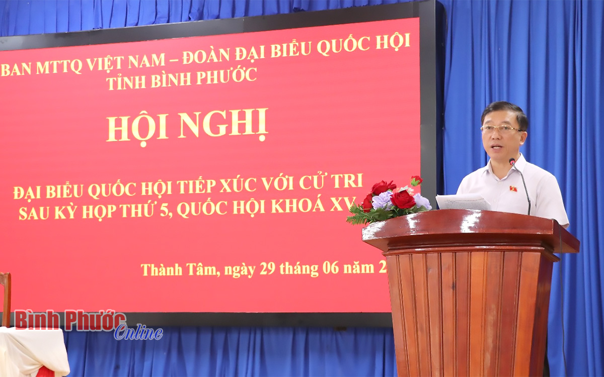 Cử tri thị xã Chơn Thành lo lắng về tình hình tội phạm