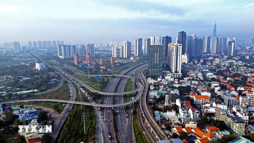 Một góc Thành phố Hồ Chí Minh. (Ảnh: Tuấn Anh/TTXVN)