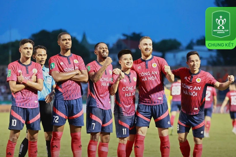 Công an Hà Nội vô địch Cúp Quốc gia 2024-2025. (Ảnh: VPF)