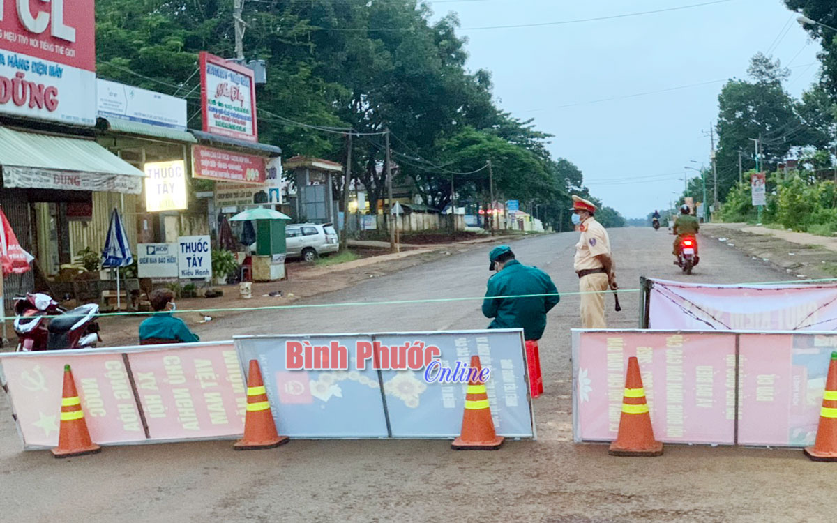 Bù Gia Mập phong tỏa tạm thời chợ Đắk Ơ và thôn Đắk Lim