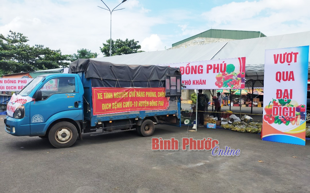 Đồng Phú đưa vào hoạt động Chợ lưu động 0 đồng