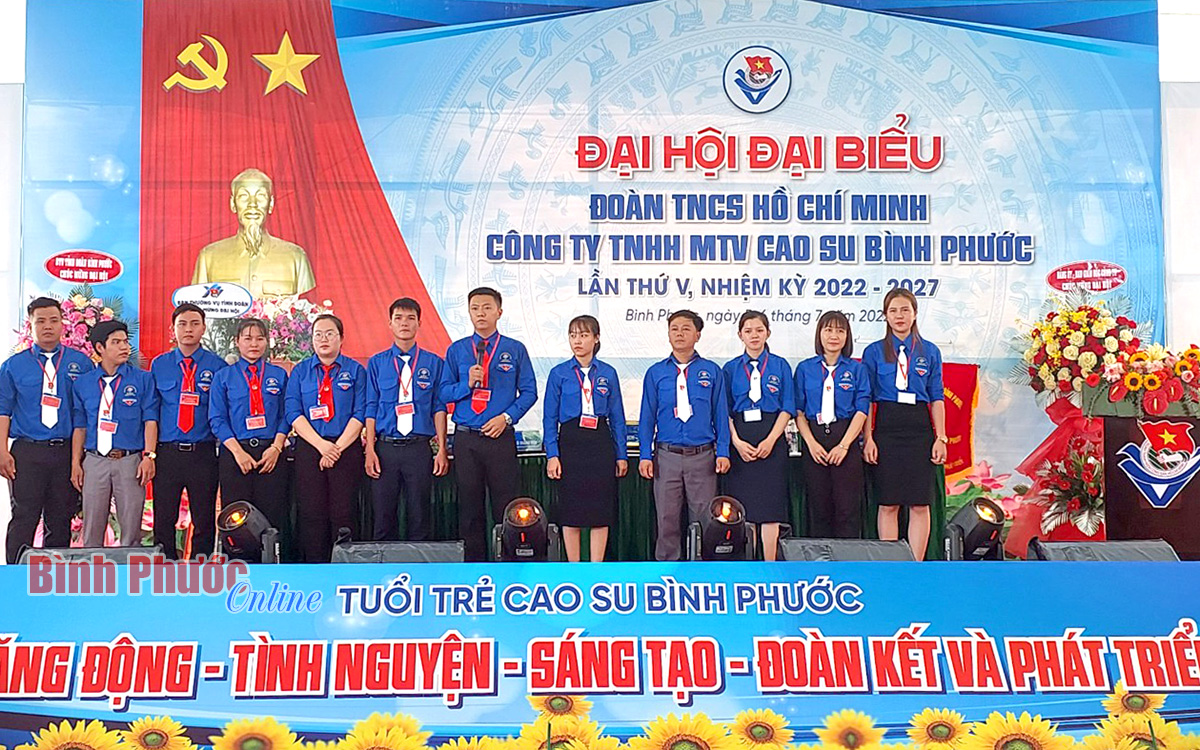 Đại hội Đại biểu đoàn TNCS Hồ Chí Minh công ty TNHH MTV cao su Bình Phước khoá V, nhiệm kỳ 2022-2027