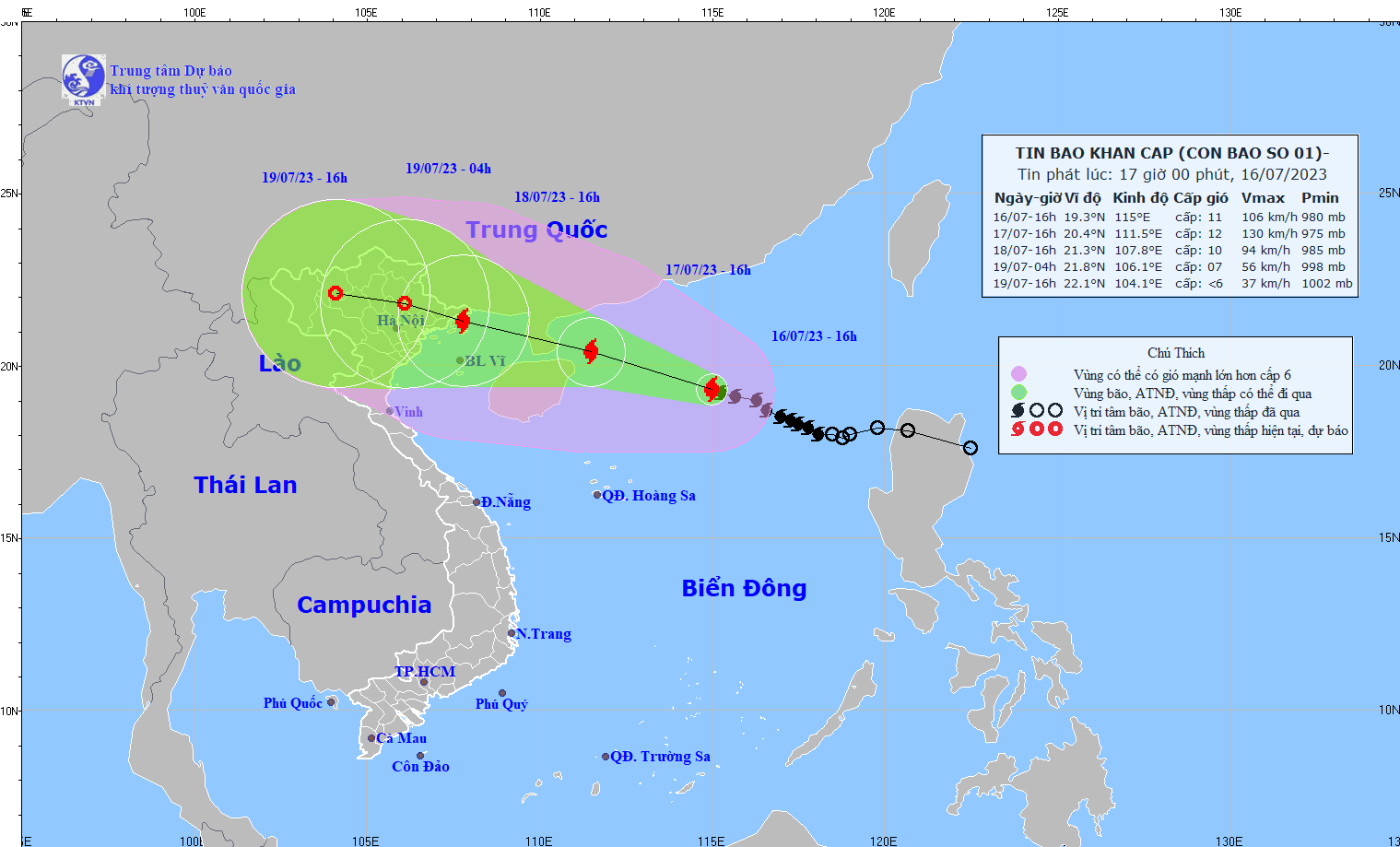 Thủ tướng Chính phủ chỉ đạo tập trung ứng phó với bão số 1 năm 2023