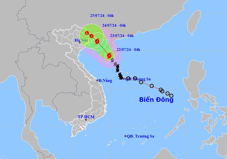 Thời tiết ngày 22