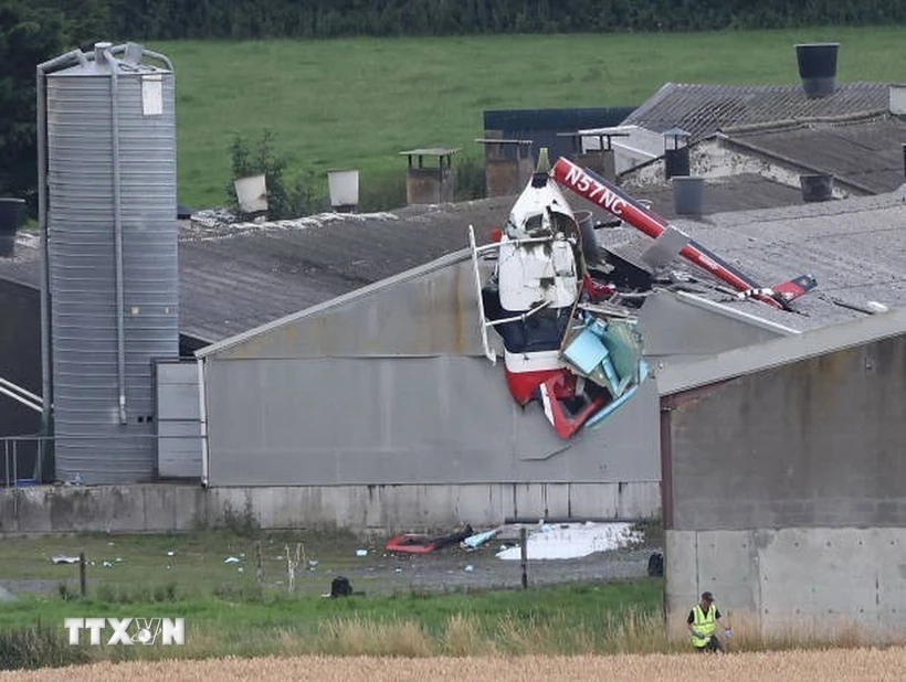 Ireland: Trực thăng đâm vào một tòa nhà, gây nhiều thương vong