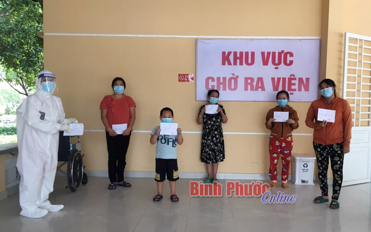 Đồng Phú: 1 F0 ung thư đại tràng và 4 trường hợp khác chiến thắng Covid