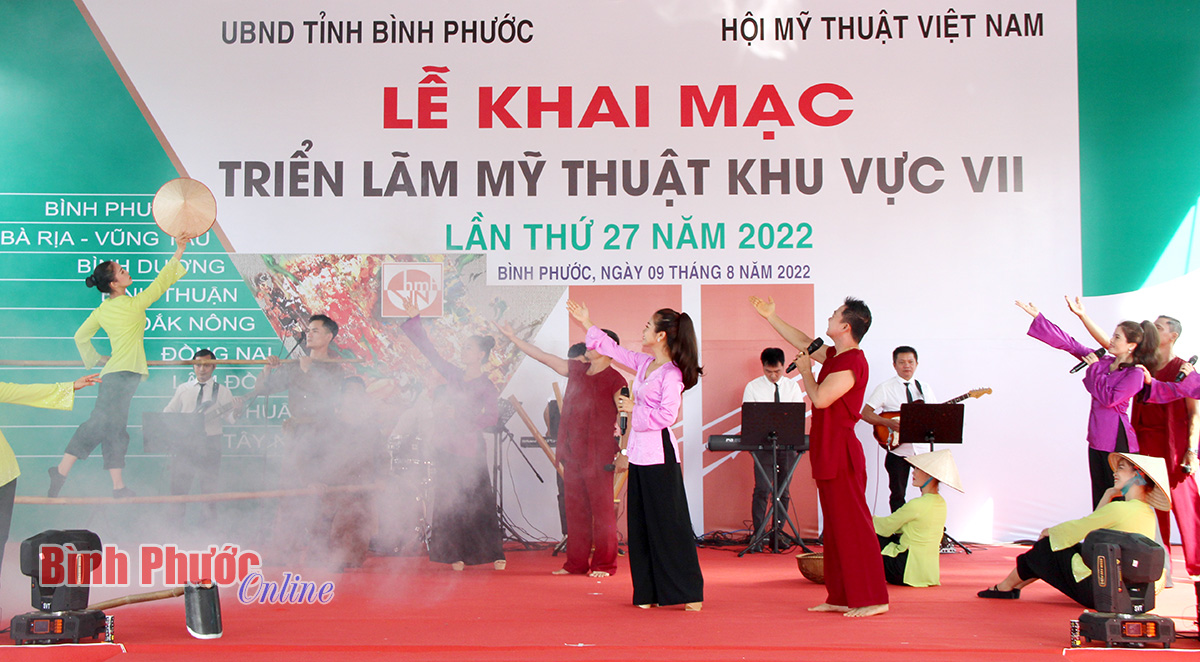 Bình Phước: Khai mạc Triển lãm mỹ thuật khu vực VII năm 2022