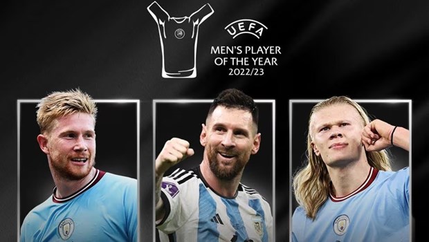 Messi, Haaland và De Bruyne tranh giải Cầu thủ xuất sắc nhất UEFA hình ảnh 1 Messi, Haaland va De Bruyne tranh giai Cau thu xuat sac nhat UEFA hinh anh 1